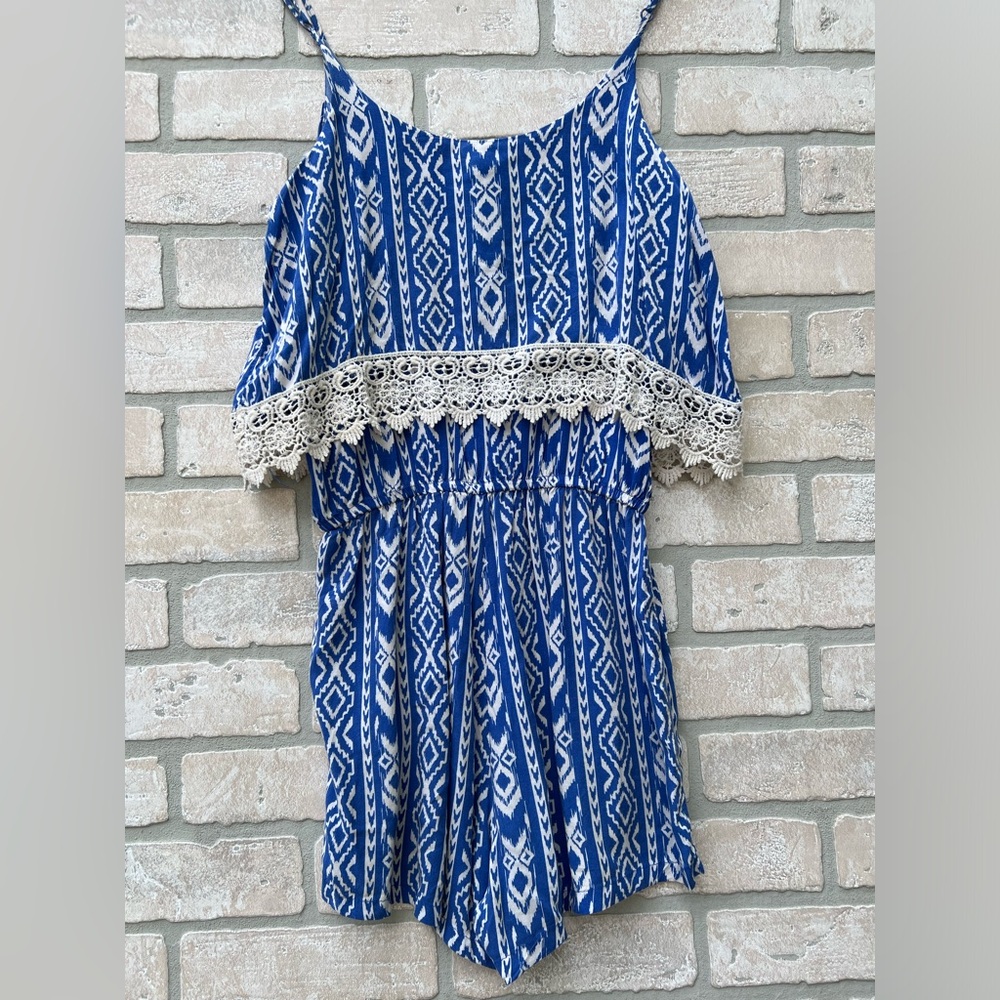 Lace Trim Romper